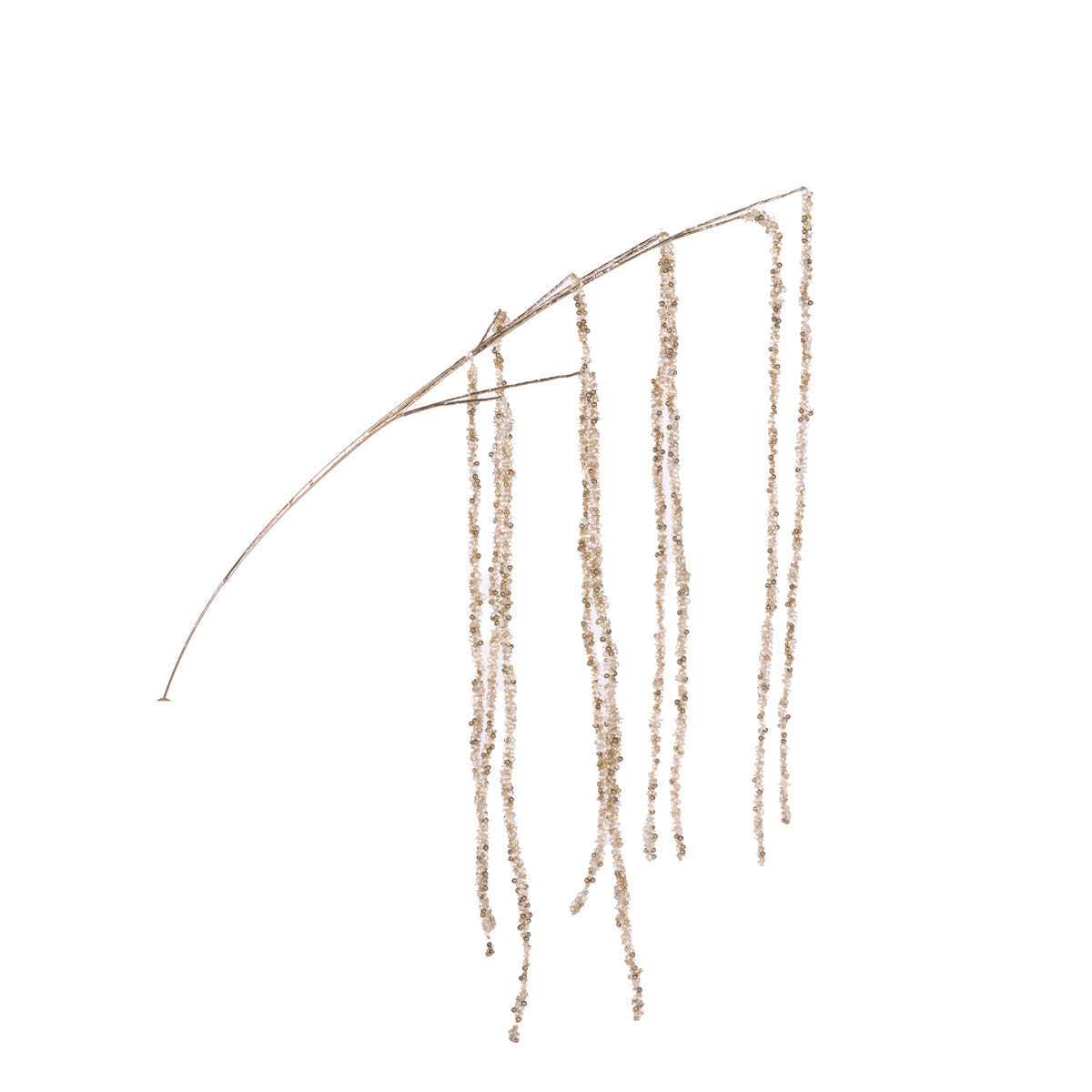73cm Long Champagne Crystal Branch