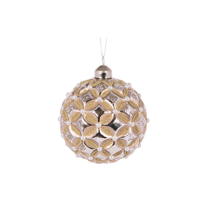 Antique Silver Floret Bauble