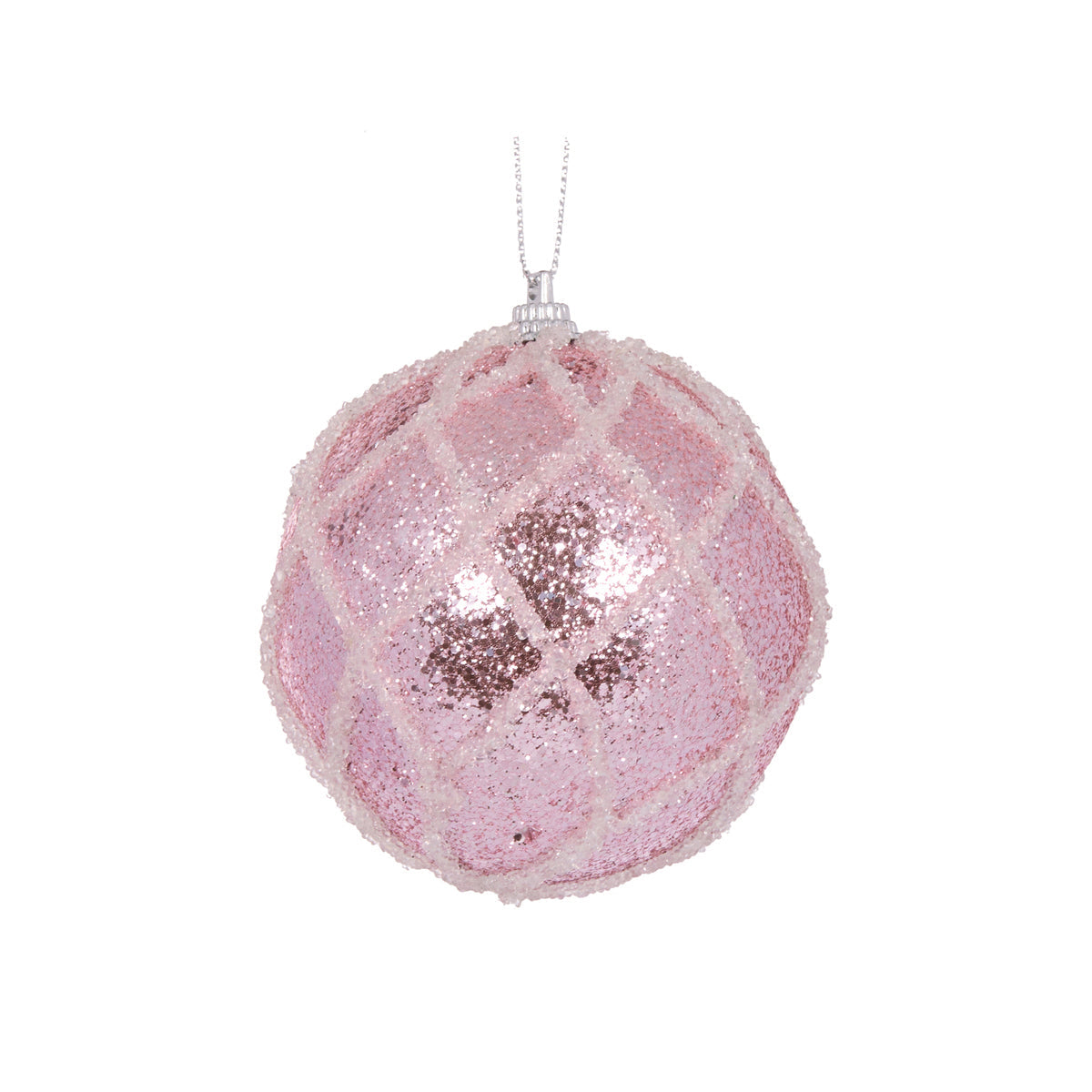 Mini Pink Lattice Bauble