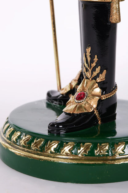 Emerald Granduer Nutcracker With Staff