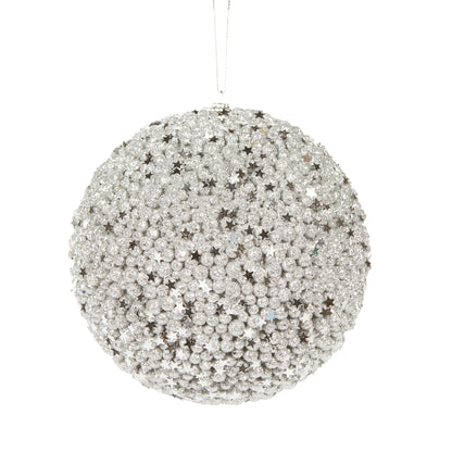 XL Silver Stars Bauble