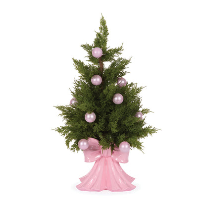 66 CM PINK BOW CHRISTMAS TREE