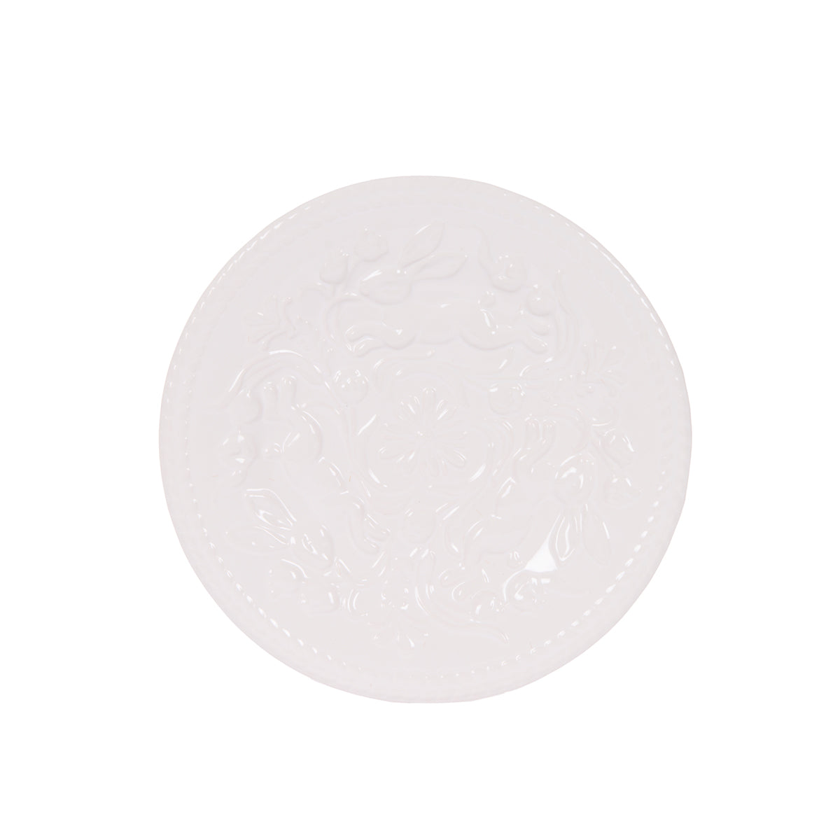 WHITE LAPIN PLATE