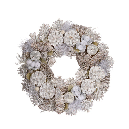 35cm Nordic Frost Wreath