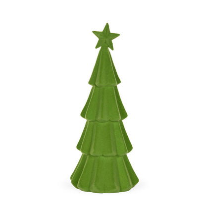 40cm Green Flocked Tree