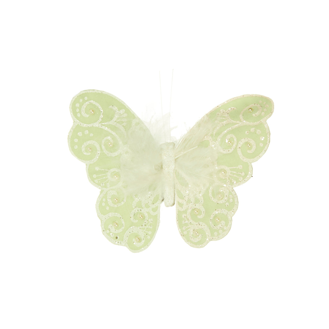 Spring Butterfly Clip - Moss
