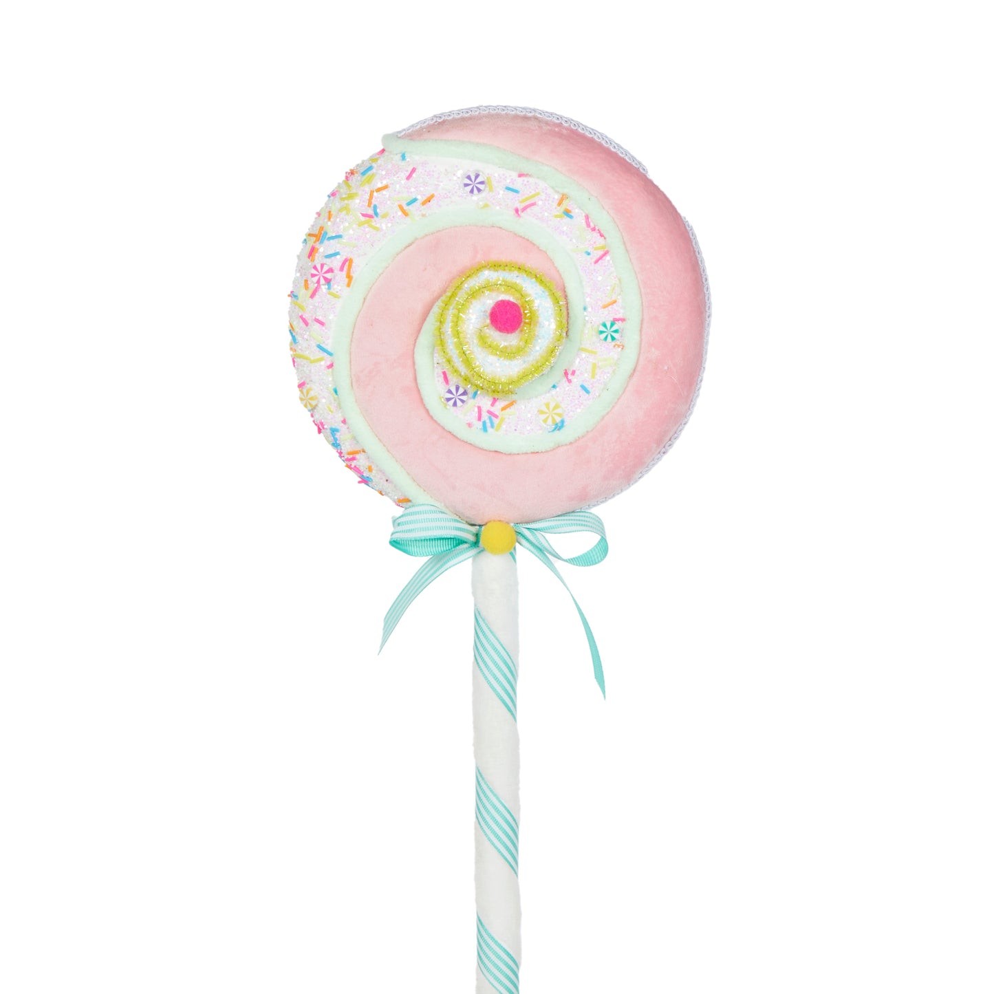 Small Light Pink Sprinkles Lollipop