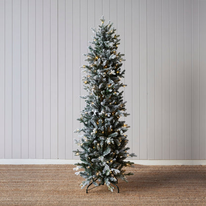 6 Ft European Fir Snow Tree - 320 Led