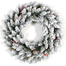 Load image into Gallery viewer, 60 Cm Aspen Fir Snow Wreath - 50 Led
