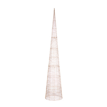 210cm LED Illuminated Cone Tree