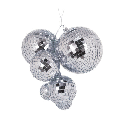 SILVER DISCO BALL CLUSTER
