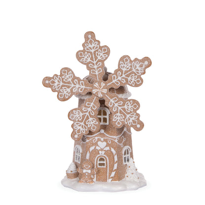 LED Gingerbread Windmill