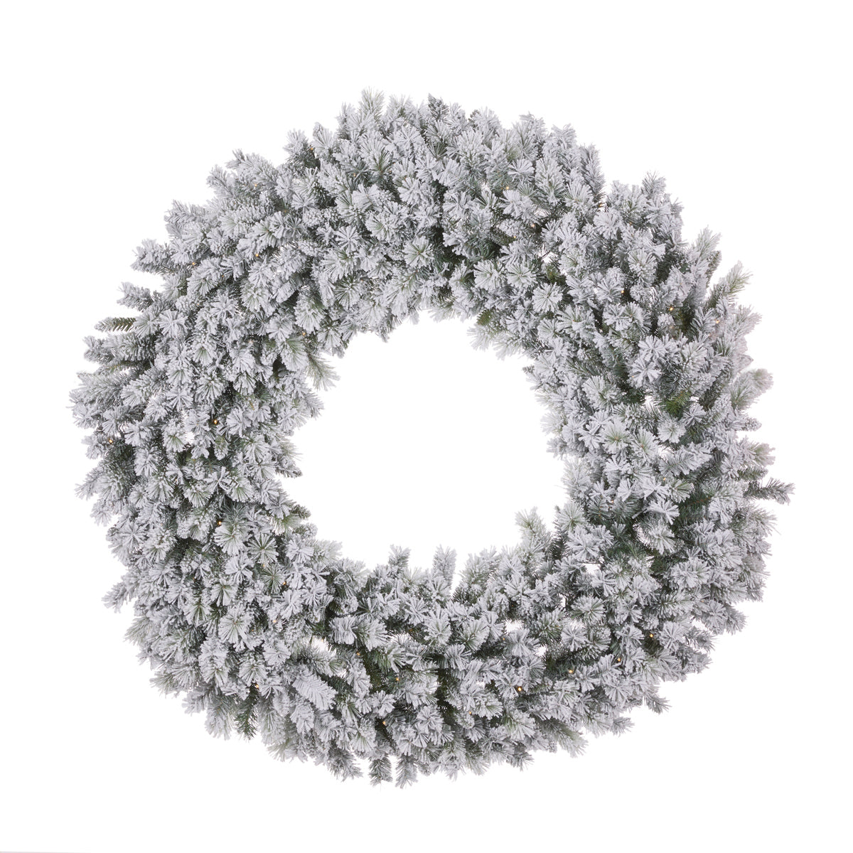 150cm Luxe Fir Snow Wreath - 150 LED