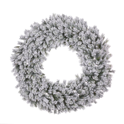 150cm Luxe Fir Snow Wreath - 150 LED