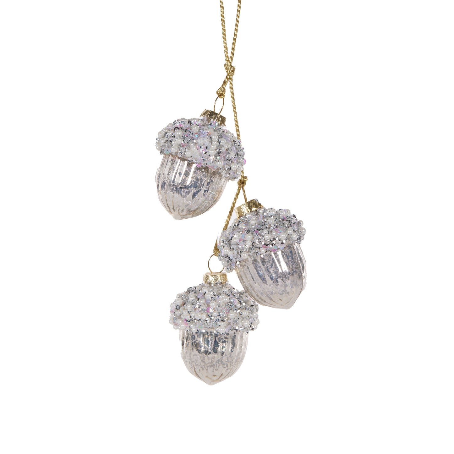 Metallic Mercury Acorn Cluster Hanging