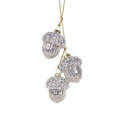 Metallic Mercury Acorn Cluster Hanging