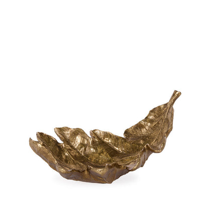 Gold Oak Leaf Bowl