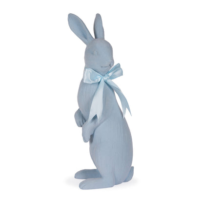 EXQUISITE BLUE FLOCKED RABBIT