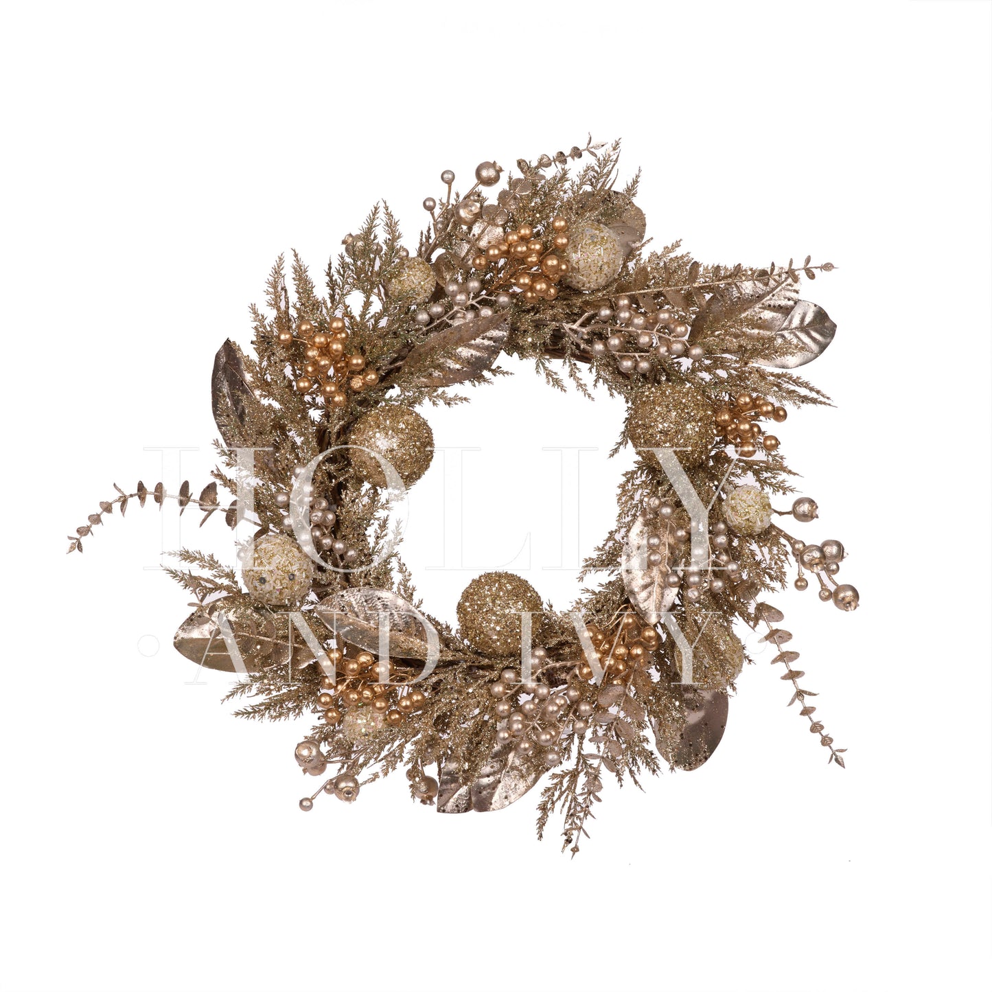 LUXE CHAMPAGNE GOLD WREATH