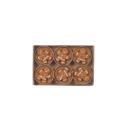 6pk Gingerbread Man T - Lights