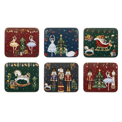 Christmas Wonderland Assorted 6pk Coaster