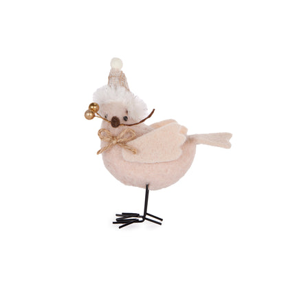 Wool Cream Bird With Hat