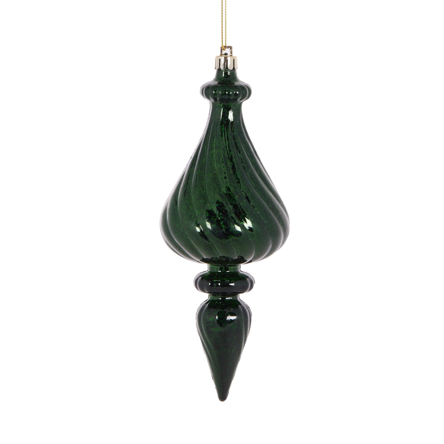 Dark Green Mercury Bulb Finial