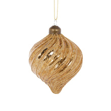 Load image into Gallery viewer, Gold Metallic Drop Bauble
