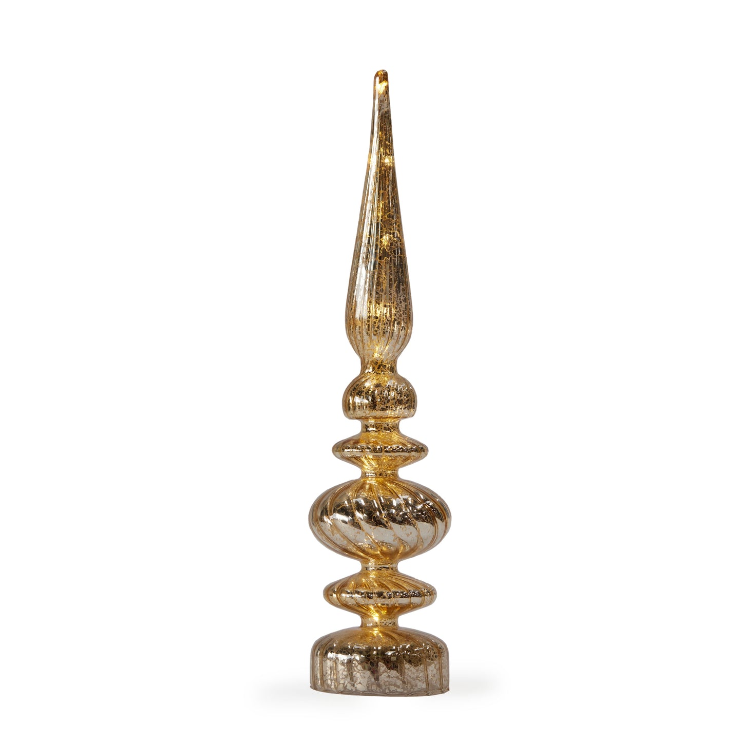 40Cm Gold Led Finial