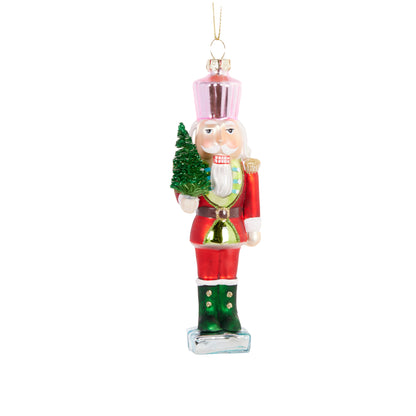 Red Retro Nutcracker Ornament