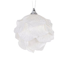 Load image into Gallery viewer, White Ginkgo Leaf Bauble
