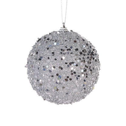 Silver Sparkles Bauble