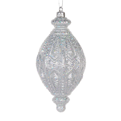 Silver Intricate Drop Bauble