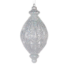Load image into Gallery viewer, Silver Intricate Drop Bauble
