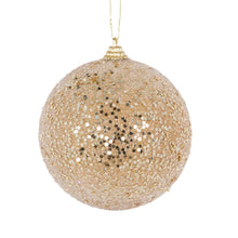 Load image into Gallery viewer, Metallic Gold Stars Bauble
