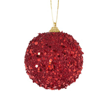 Load image into Gallery viewer, Red Sparkles Bauble
