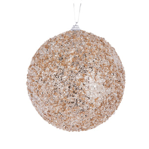 Xl Champagne Crystals Bauble