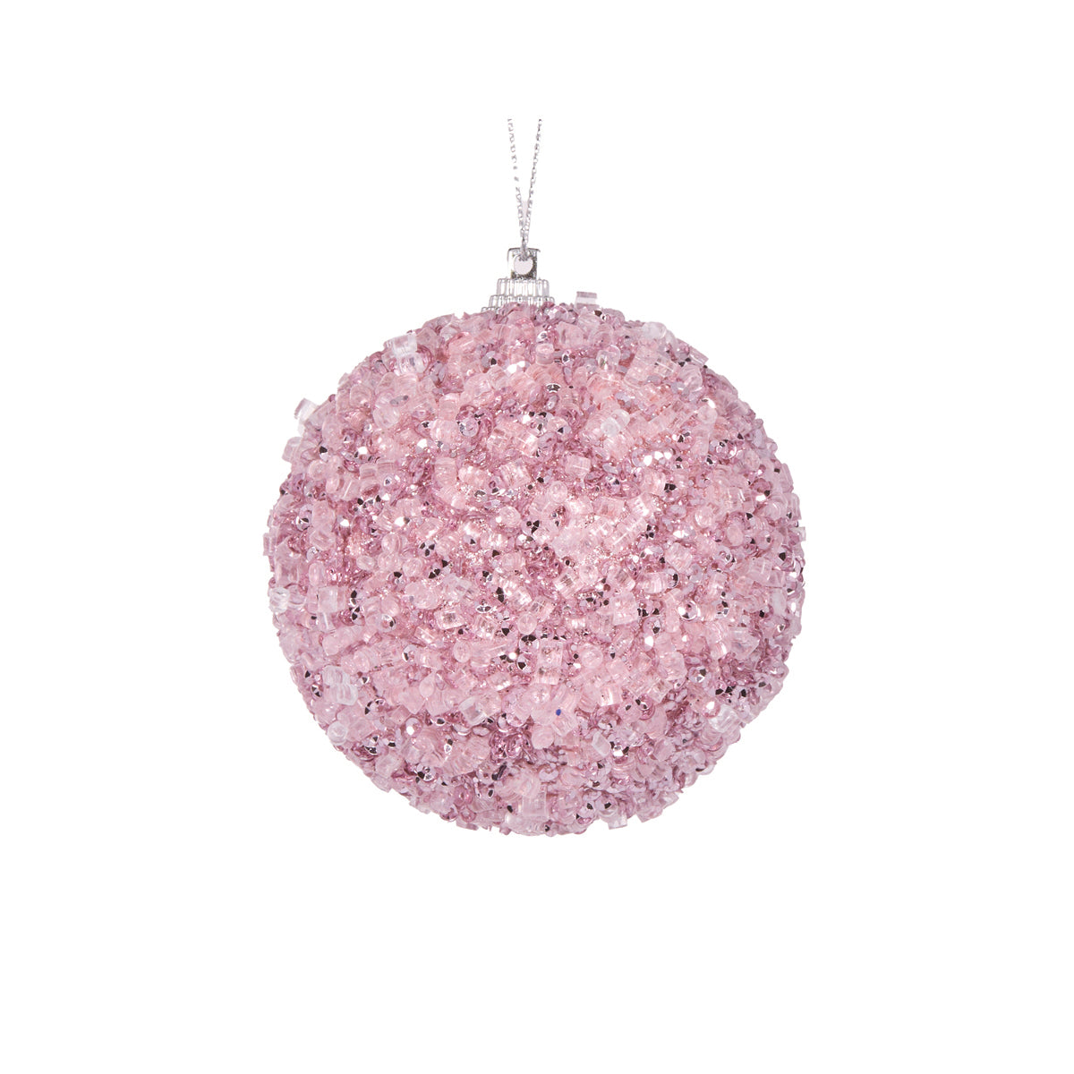 Mini Pink Crystals Bauble