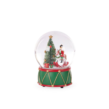 Musical Traditional Rocking Horse Snow Globe