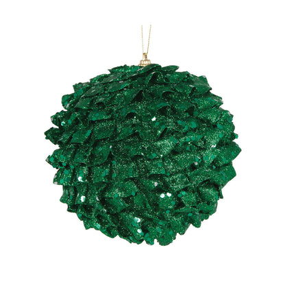 XL GREEN RUFFLES BAUBLE