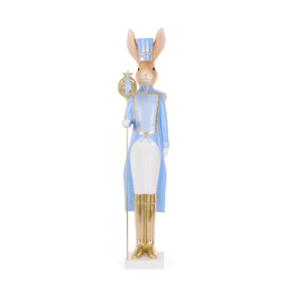 BLUE REGAL NUTCRACKER WITH STAFF