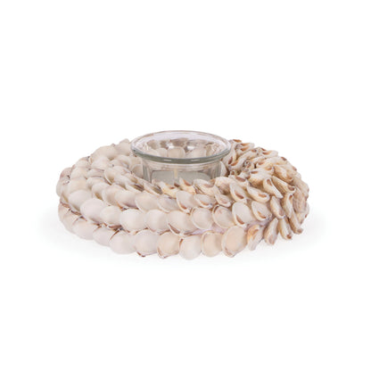 16 CM DELICATE SHELL CANDLE HOLDER
