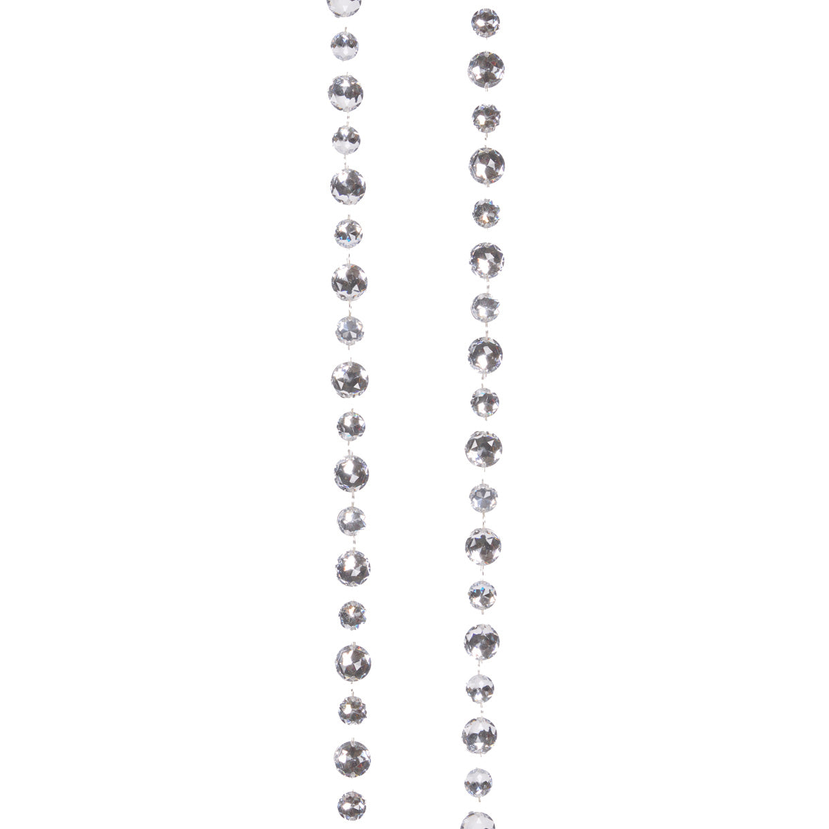 157 CM SILVER GEM GARLAND