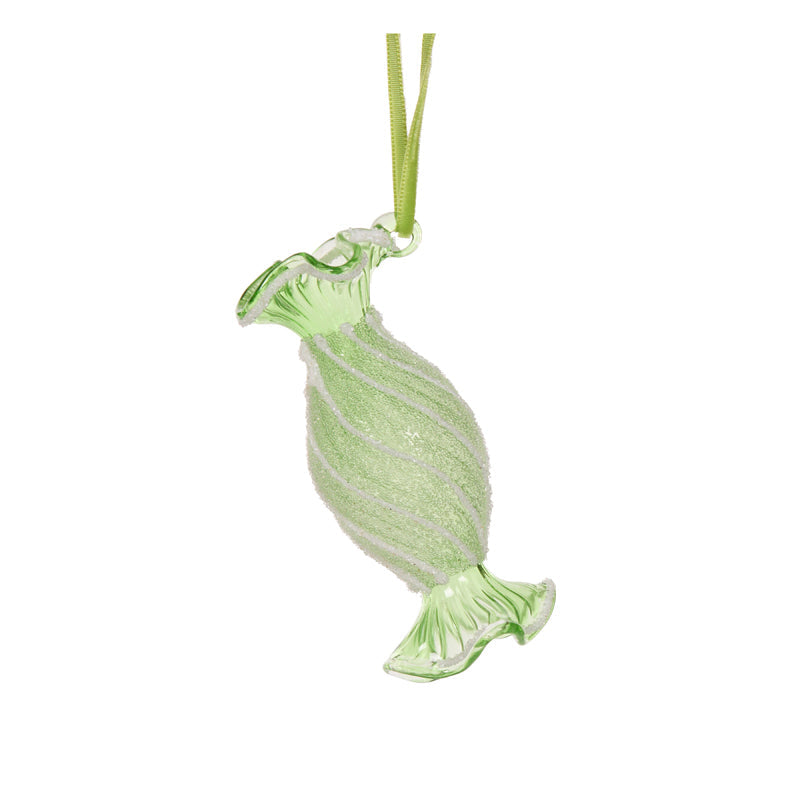Glittered Green Candy Hanging
