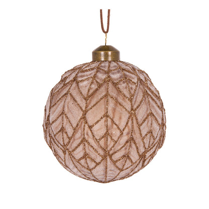 Brown Deco Leaf Bauble