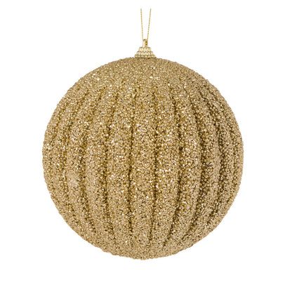 XL Gold Textured Rib Bauble