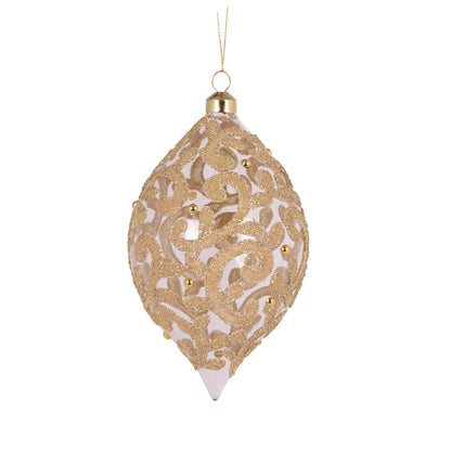 Gold Elaborate Swirl Drop Bauble