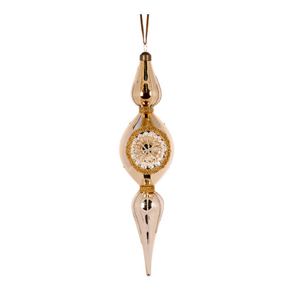 Gold Reflector Drop Finial