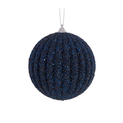 Navy Textured Rib Bauble