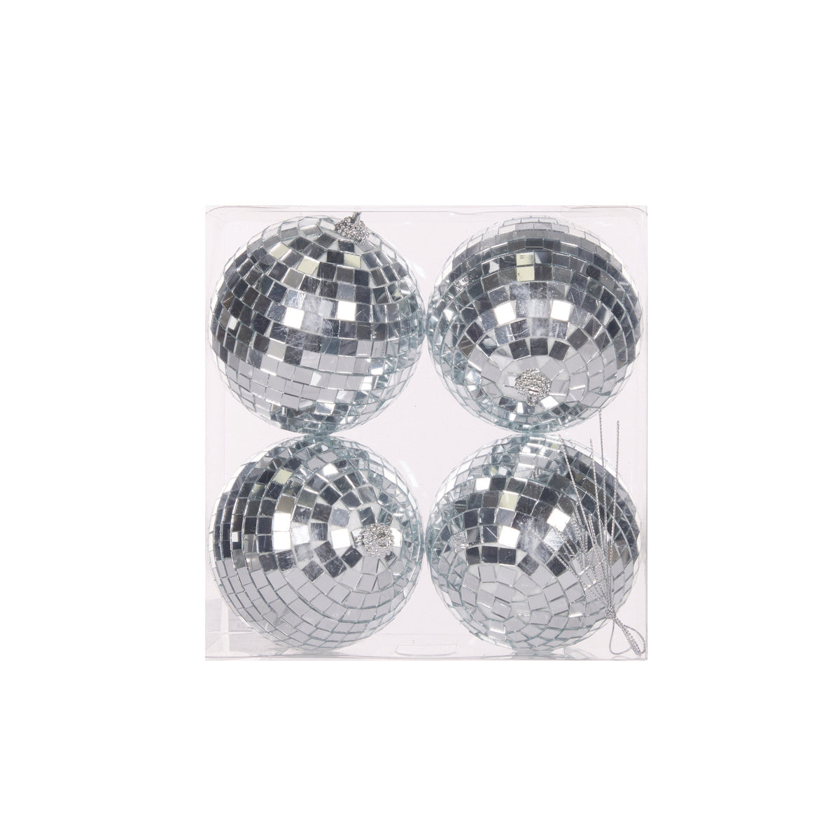 4pk 10cm Disco Balls
